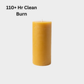 120 Hr Pillar Candle Beeswax Clean Burn