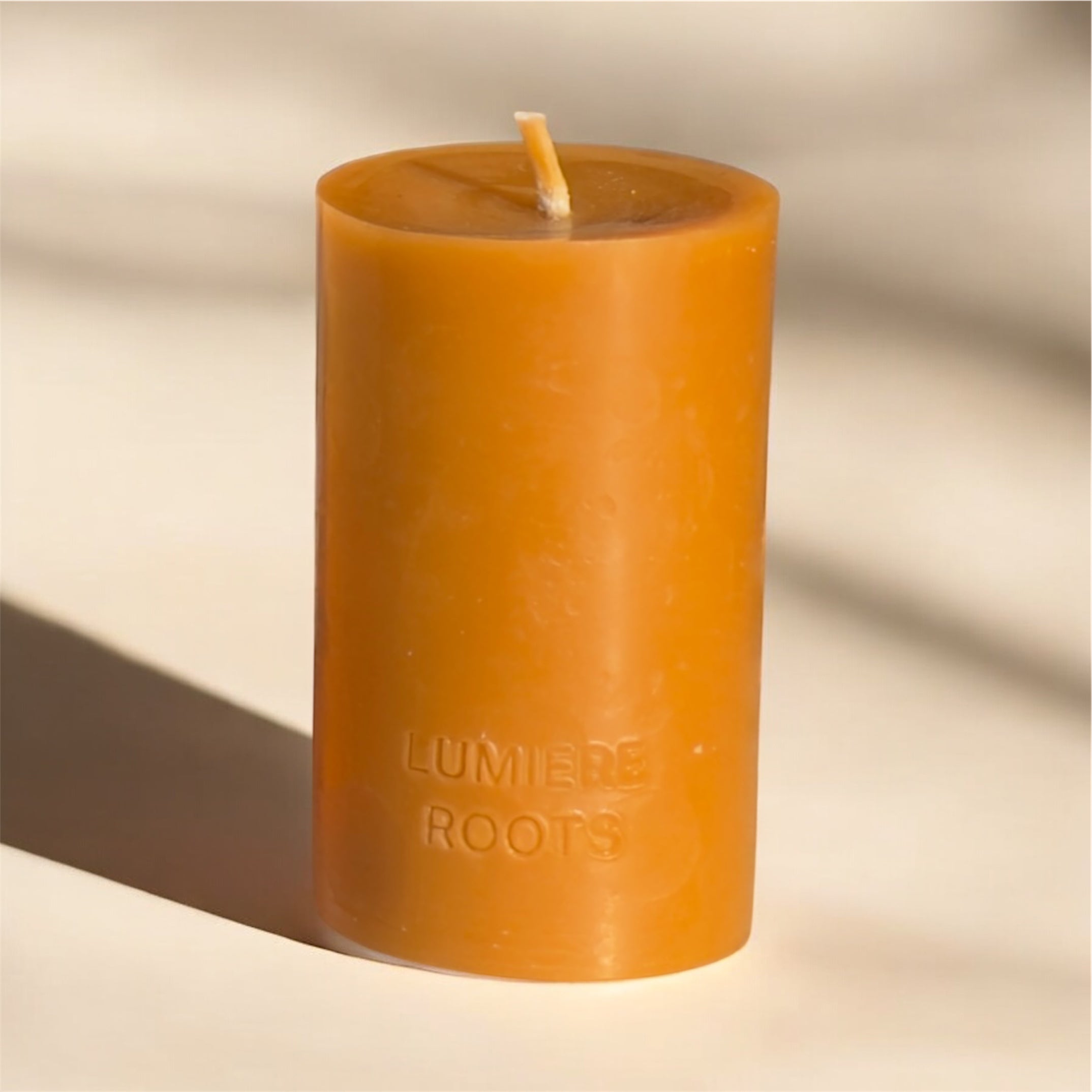 Pure Beeswax Pillar 4 inch Candle - 50 Hour Clean Burn