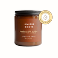 Sandalwood Saffron Scented Beeswax Candle Lumiere Roots