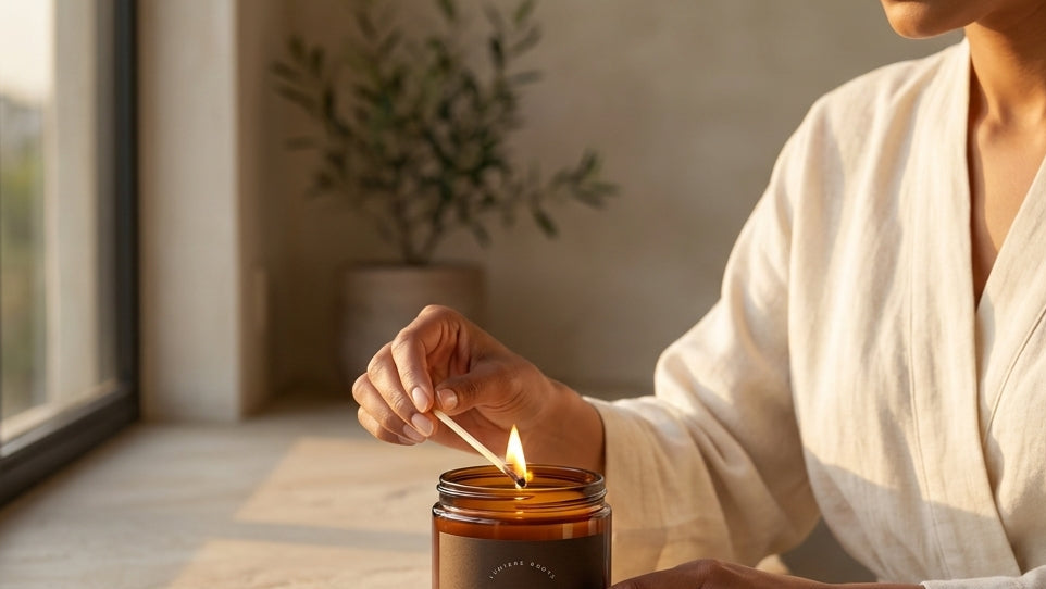 Lumiere Roots Ritual space for beeswax candles