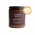 Warm Earth Patchouli Cardamom Scented Beeswax Candle Lumiere Roots