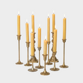 Pure Beeswax Taper Candles - Pack of 12