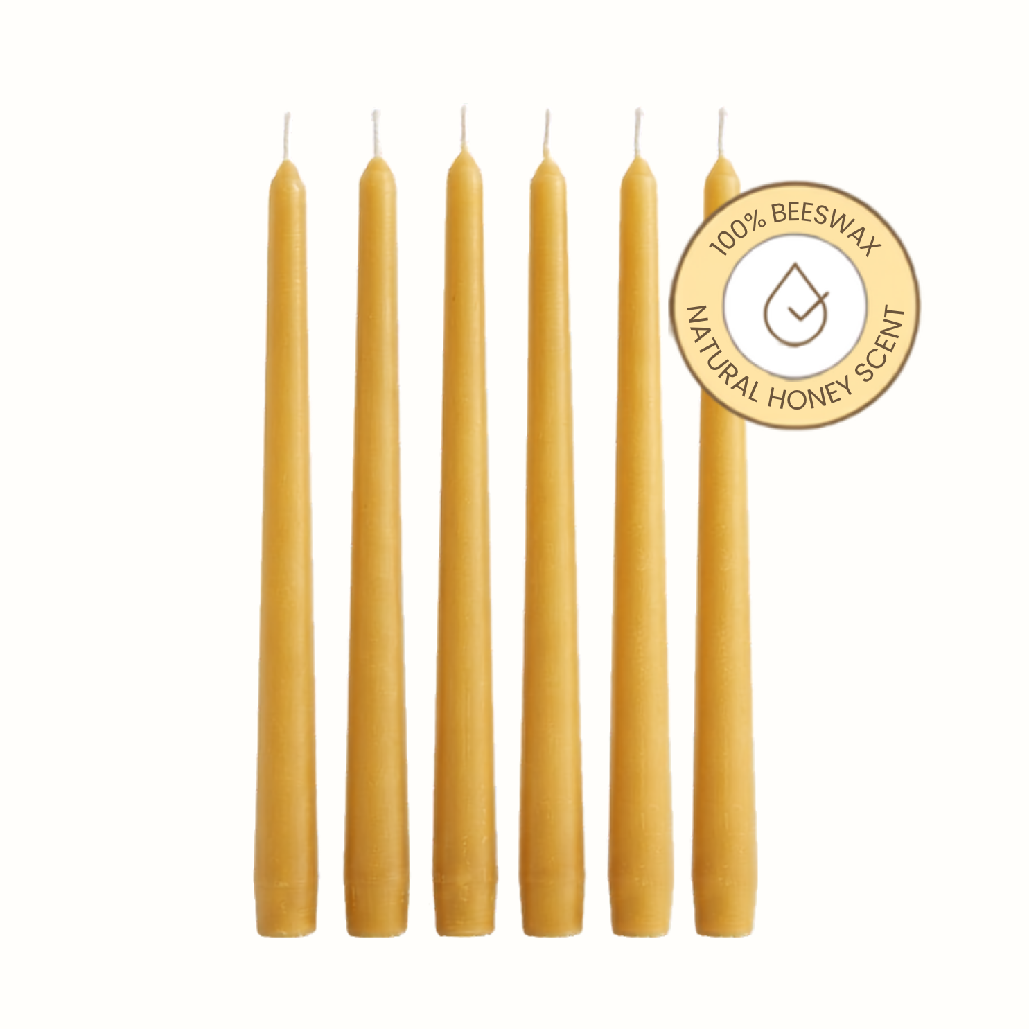 lumiere_roots_taper pack of 6 pure beeswax candlesticks taper