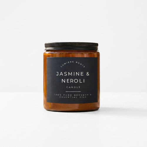 Midnight Jasmine Neroli Scented Beeswax Candle